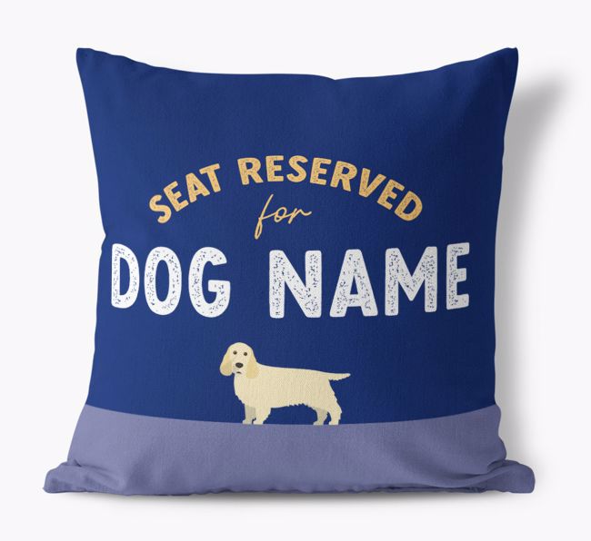 Reserved For: Personalized {breedFullName} Canvas Pillow